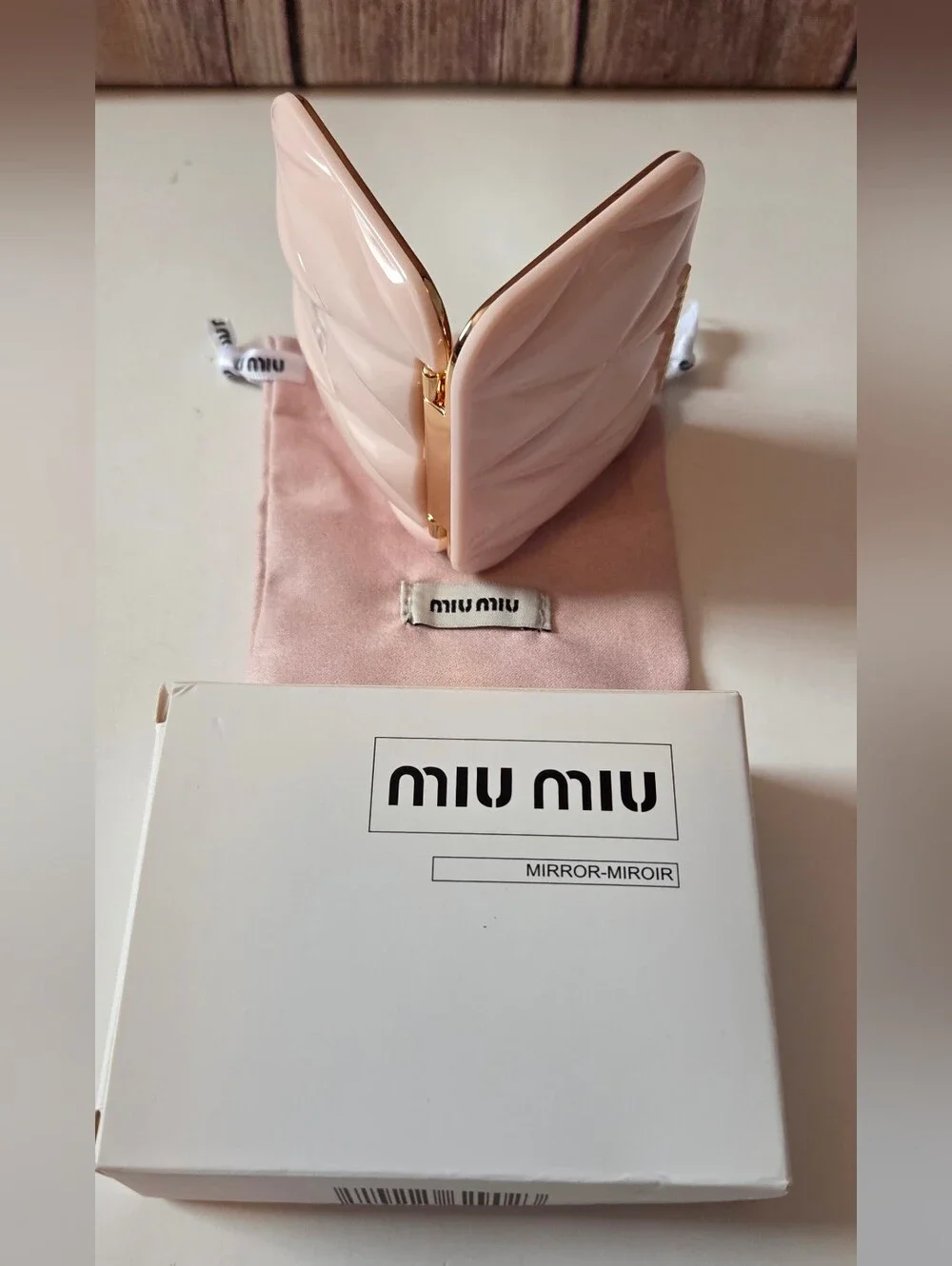 Miu Miu Compact Mirror NIB Dust Bag Included